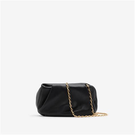 Rose Chain Clutch in Black 